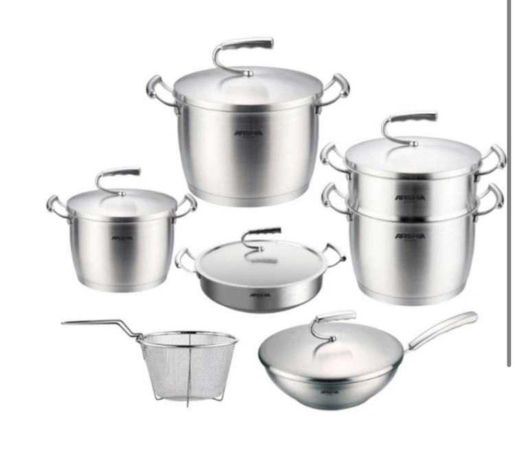 سرویس قابلمه استیل عرشیا مدل SS612-3001(حمل رایگان)