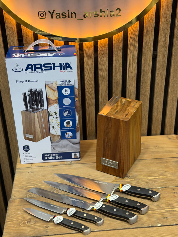 سرویس چاقوی آشپزخانه 6 پارچه عرشیا ARSHIA مدل KS115-3553 ARSHIA(