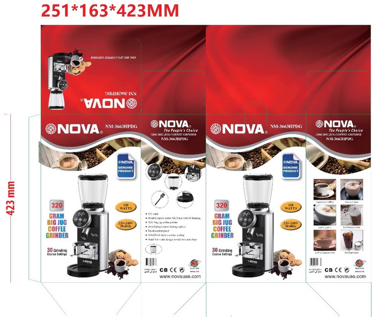 اسیاب قهوه نوا مدل NM-3663HPDGاصل نوا