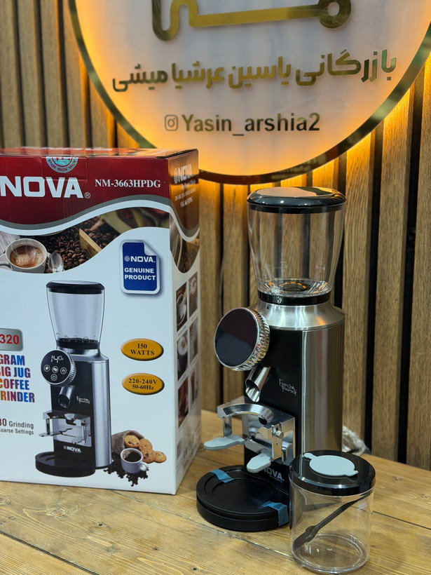 اسیاب قهوه نوا مدل NM-3663HPDGاصل نوا