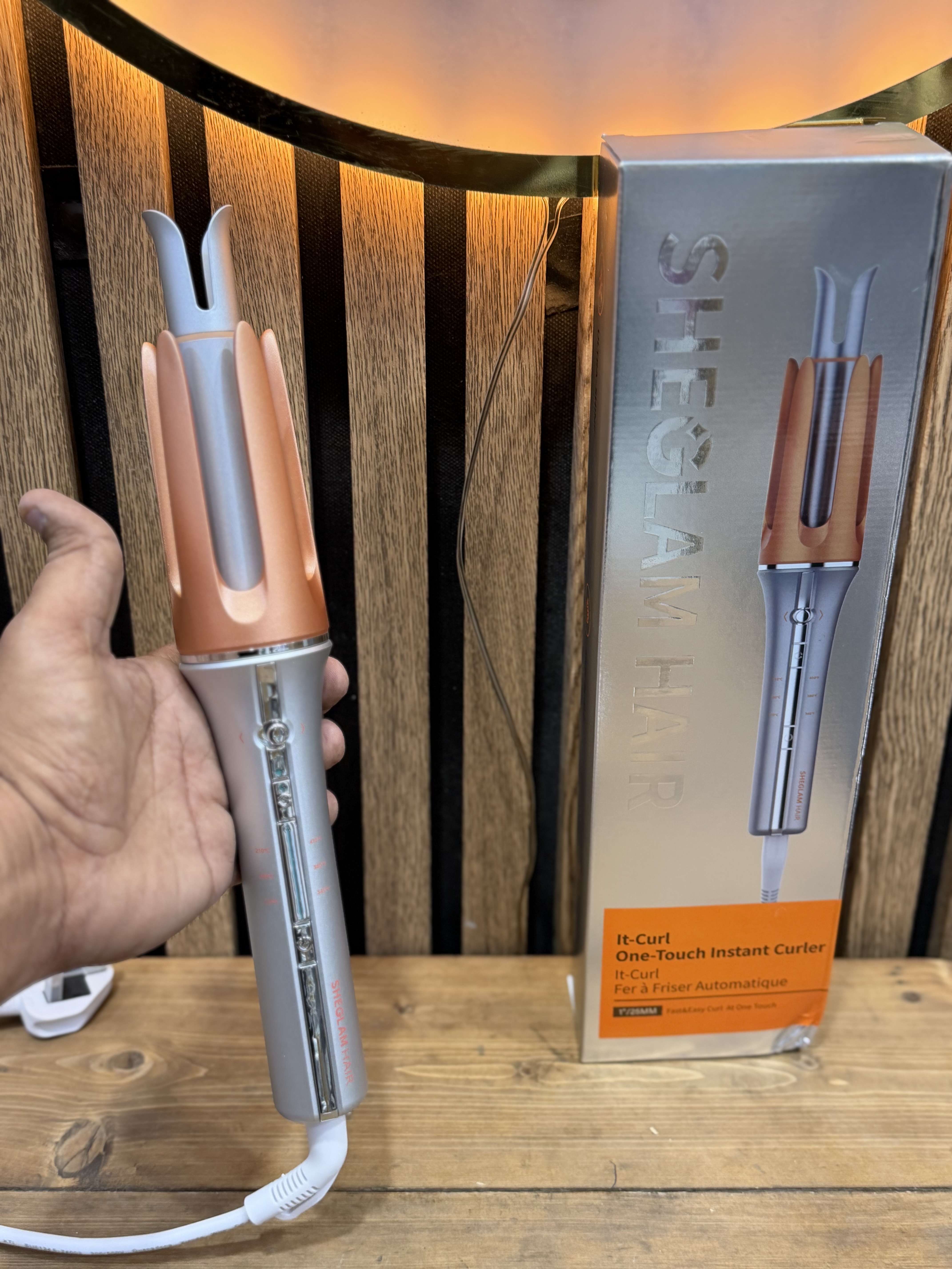 فر کننده و حالت دهنده کرلی  مو شیگلم مدل One-Touch Instant Curler چرخشی سایز 32