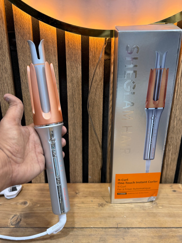 فر کننده و حالت دهنده کرلی مو شیگلم مدل One-Touch Instant Curler چرخشی سایز 32
